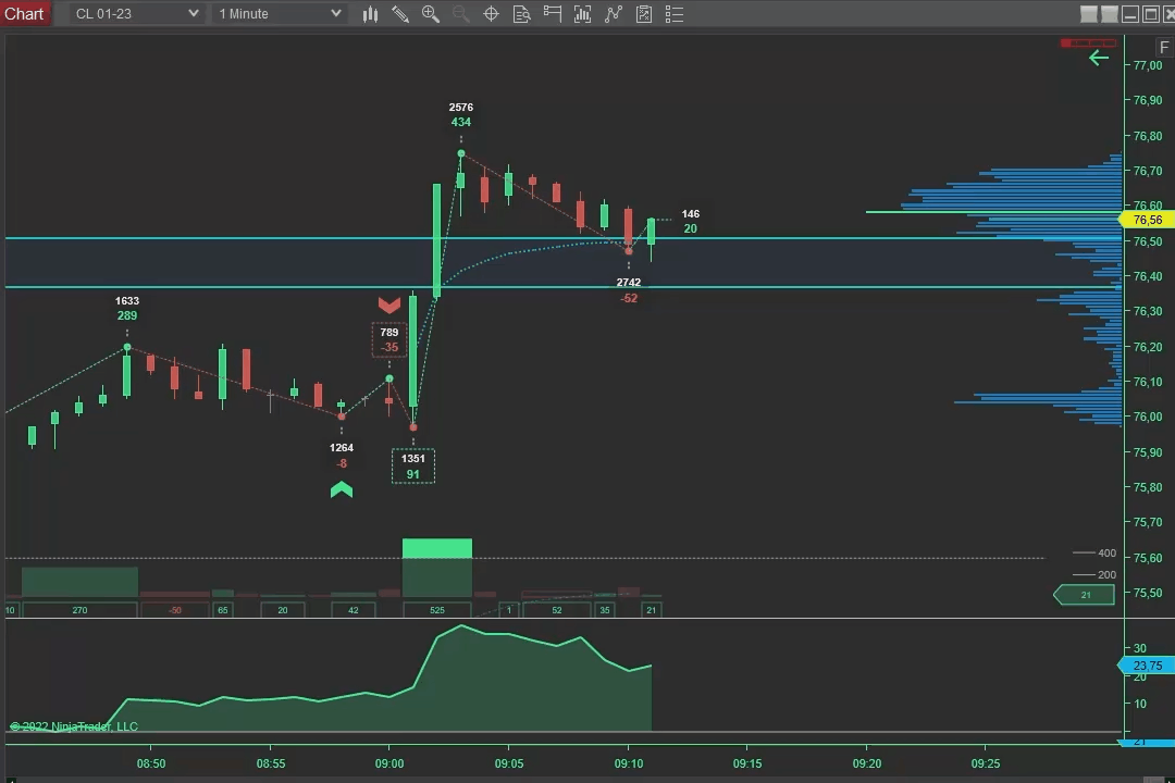 OTM analysis software for volume and delta